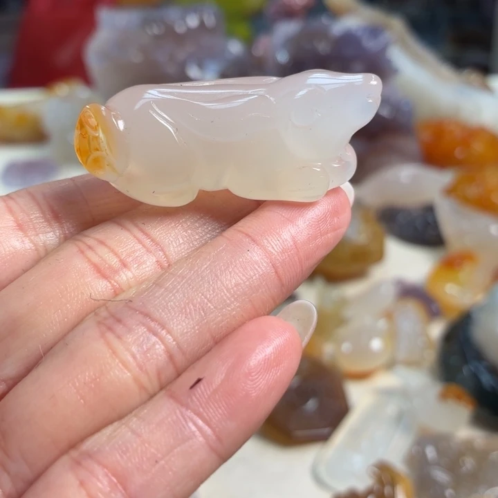 玛瑙/玉髓未镶嵌吊坠(不含链)