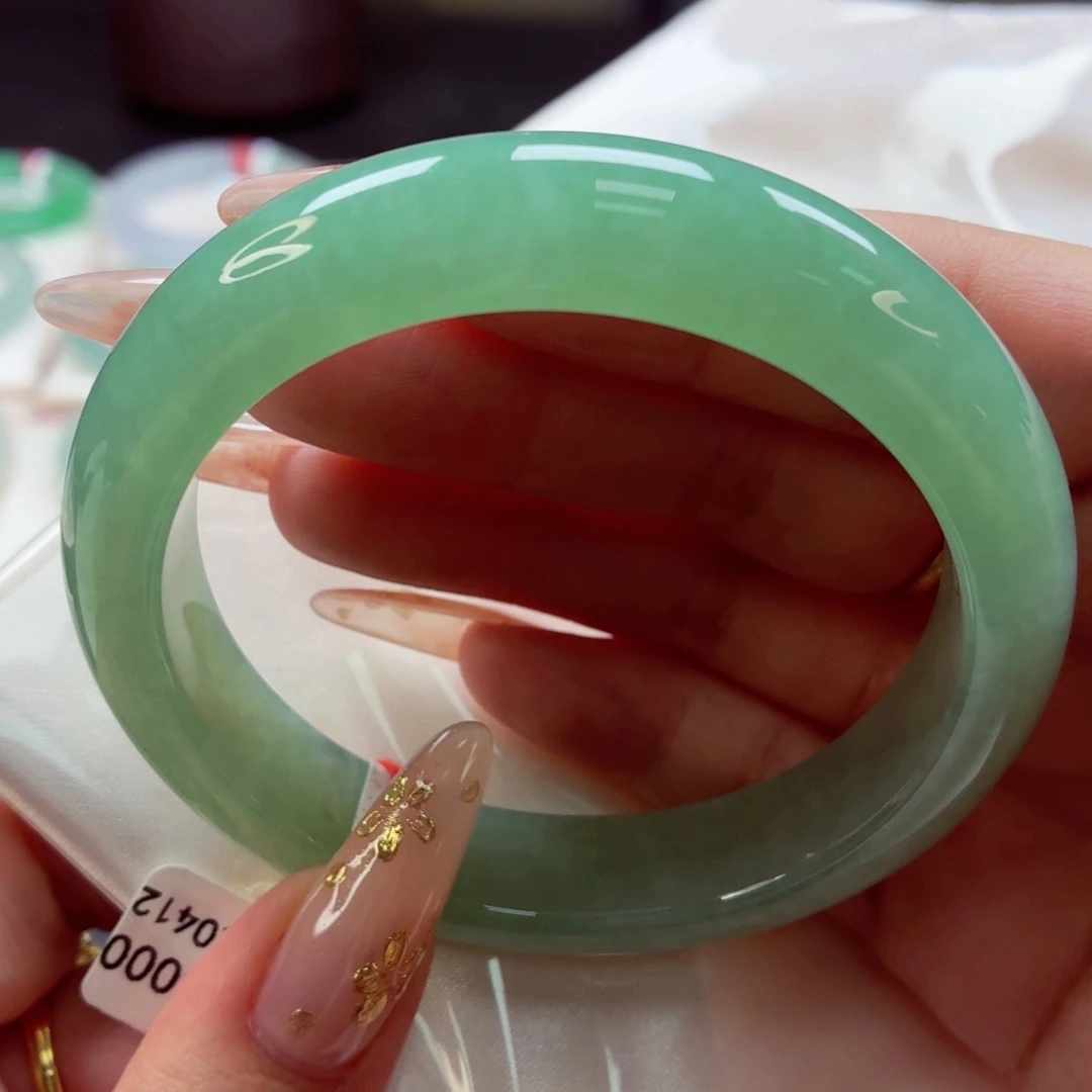 翡翠未镶嵌手镯22（2号）