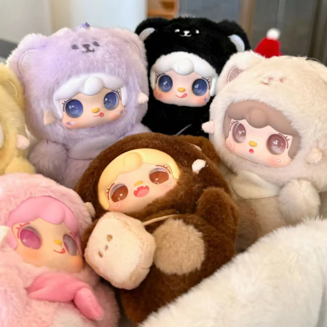 Y5【正版】氧氧yooki四代（咬一口小熊）毛绒公仔挂件