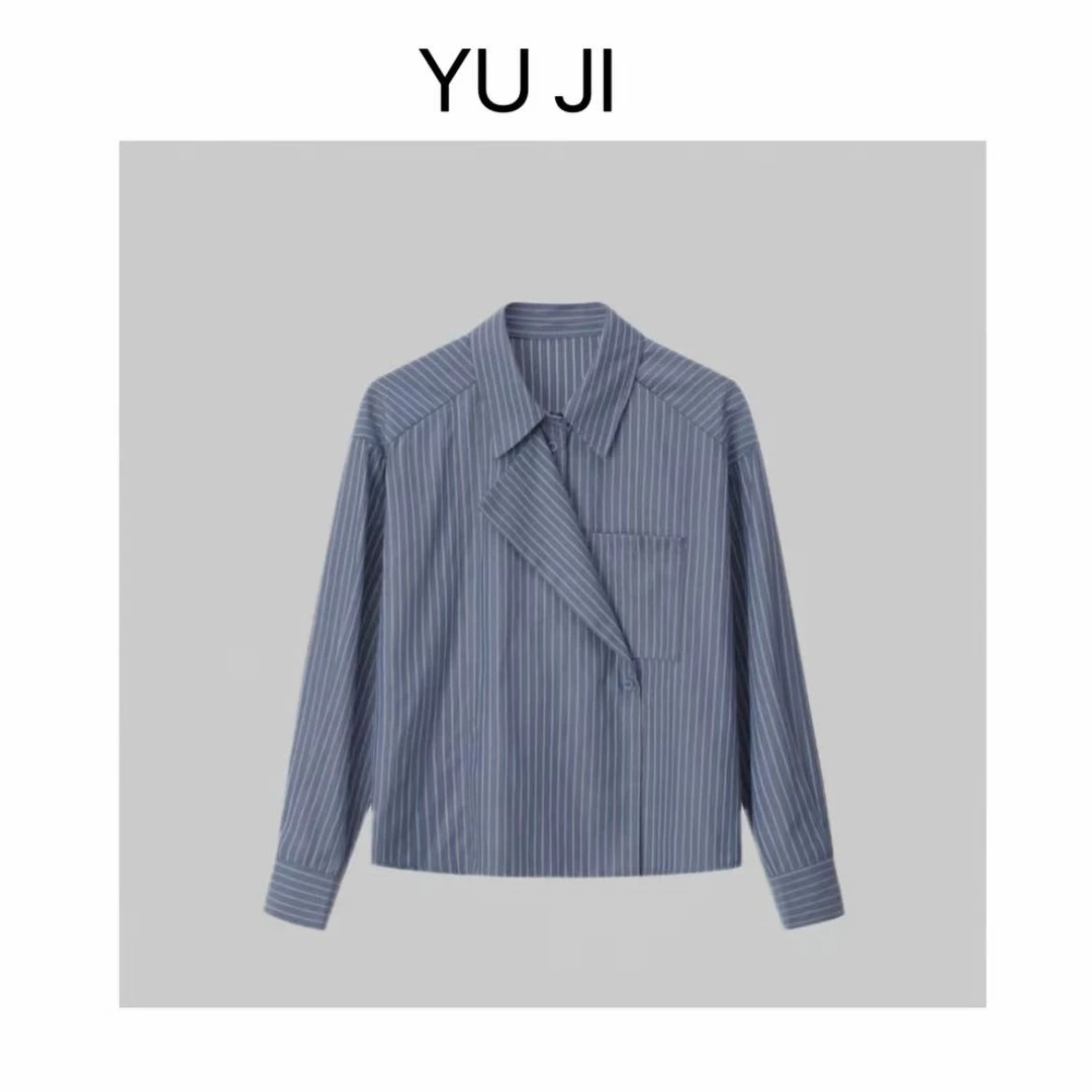 【米米私服】早秋新款法式休闲设计师款衬衣 2502-240