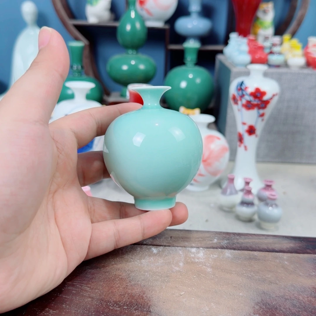 陶瓷手工小花器摆件