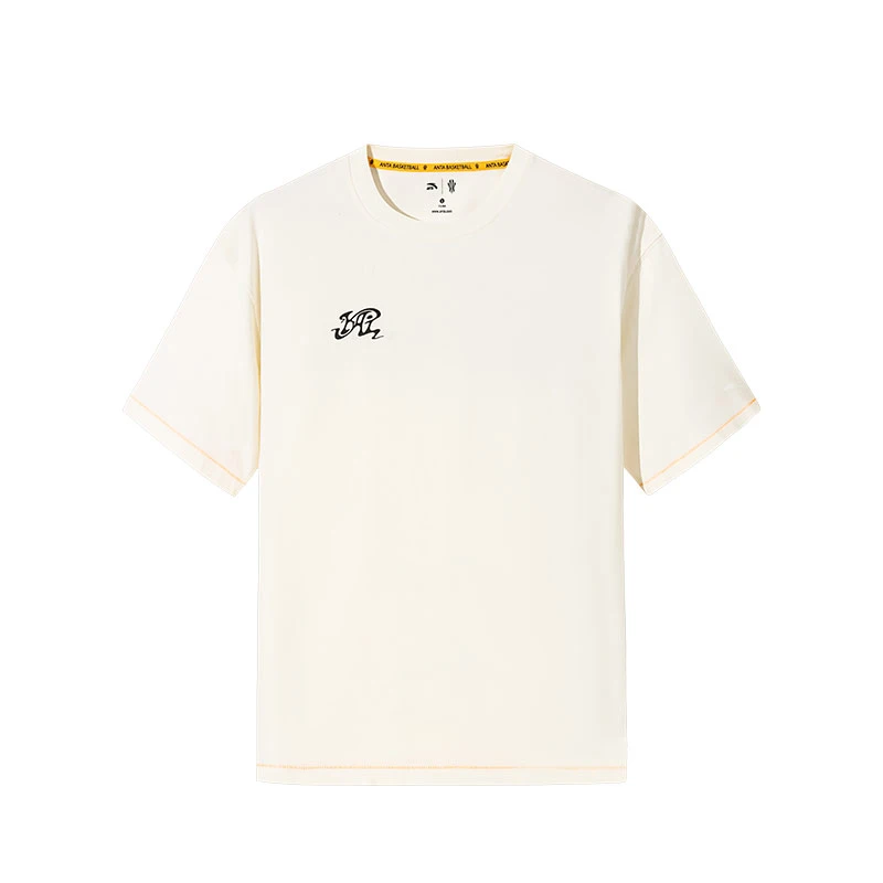 ANTA 安踏欧文系列夏季男女冰感抗菌短袖针织衫百搭透气172521103