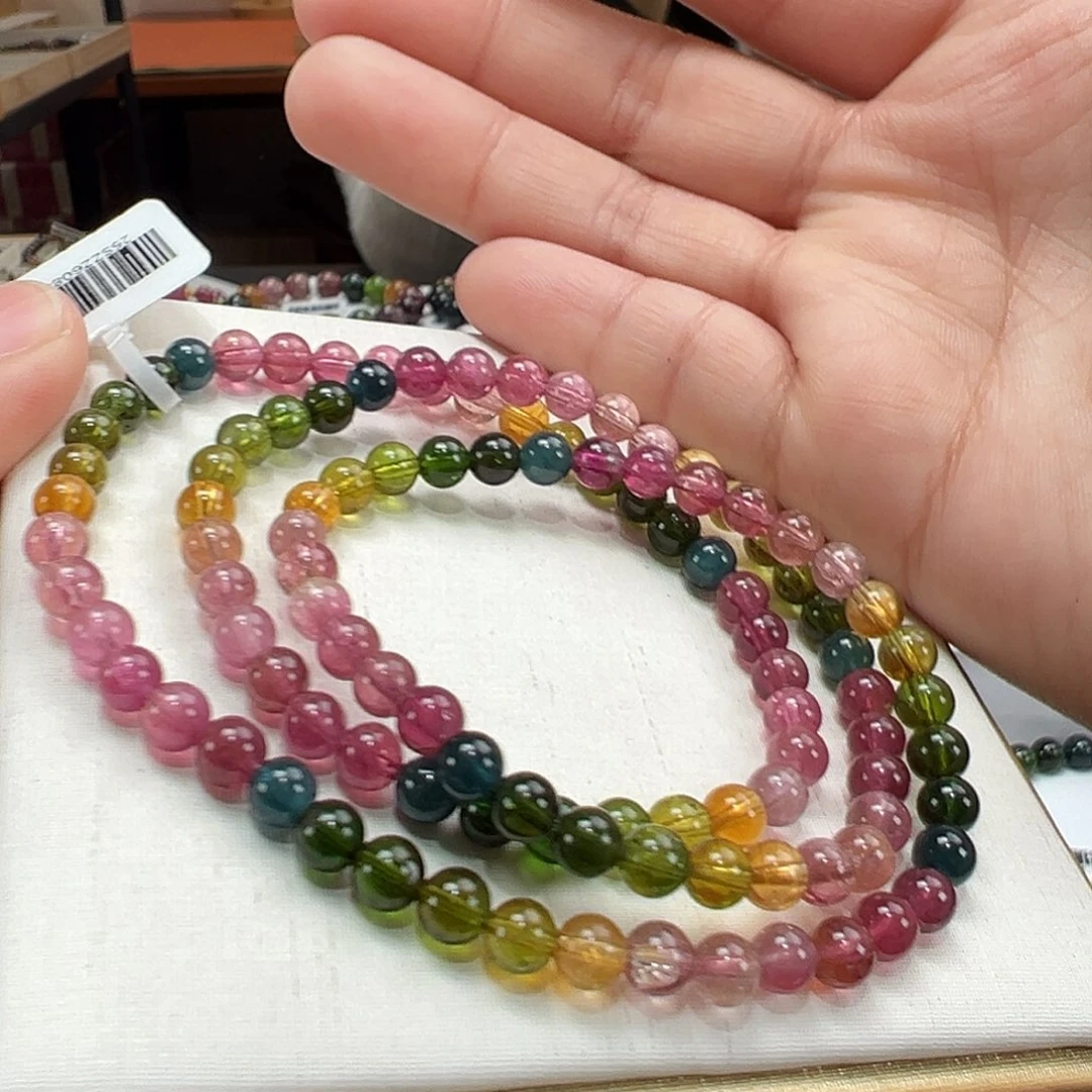 碧玺未镶嵌手串5.3mmmmmmm