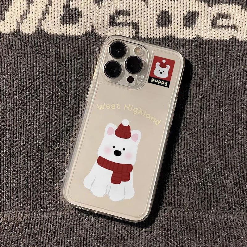 冬日雪人情侣太空手机壳适用于苹果16透明iPhone14保护壳1512pro