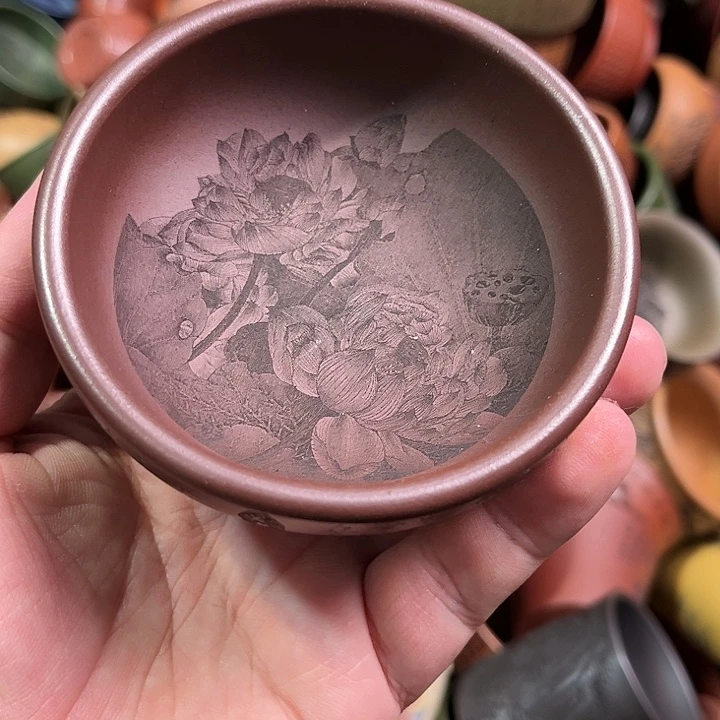 紫砂茶杯全手工紫砂主人杯
