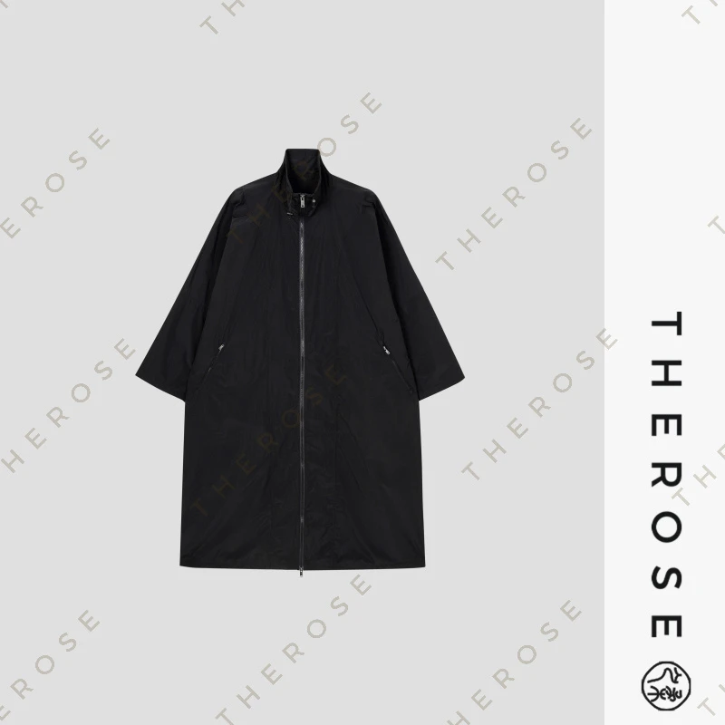 之柔【异客】高定立裁百搭户外休闲复古时尚宽松潮流防风长款外套女