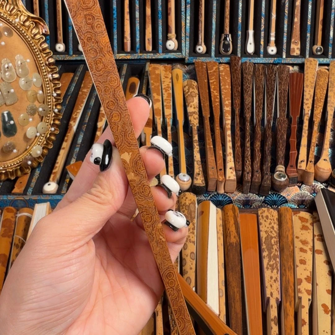 大***.扇子兵哥扇艺斑竹折扇