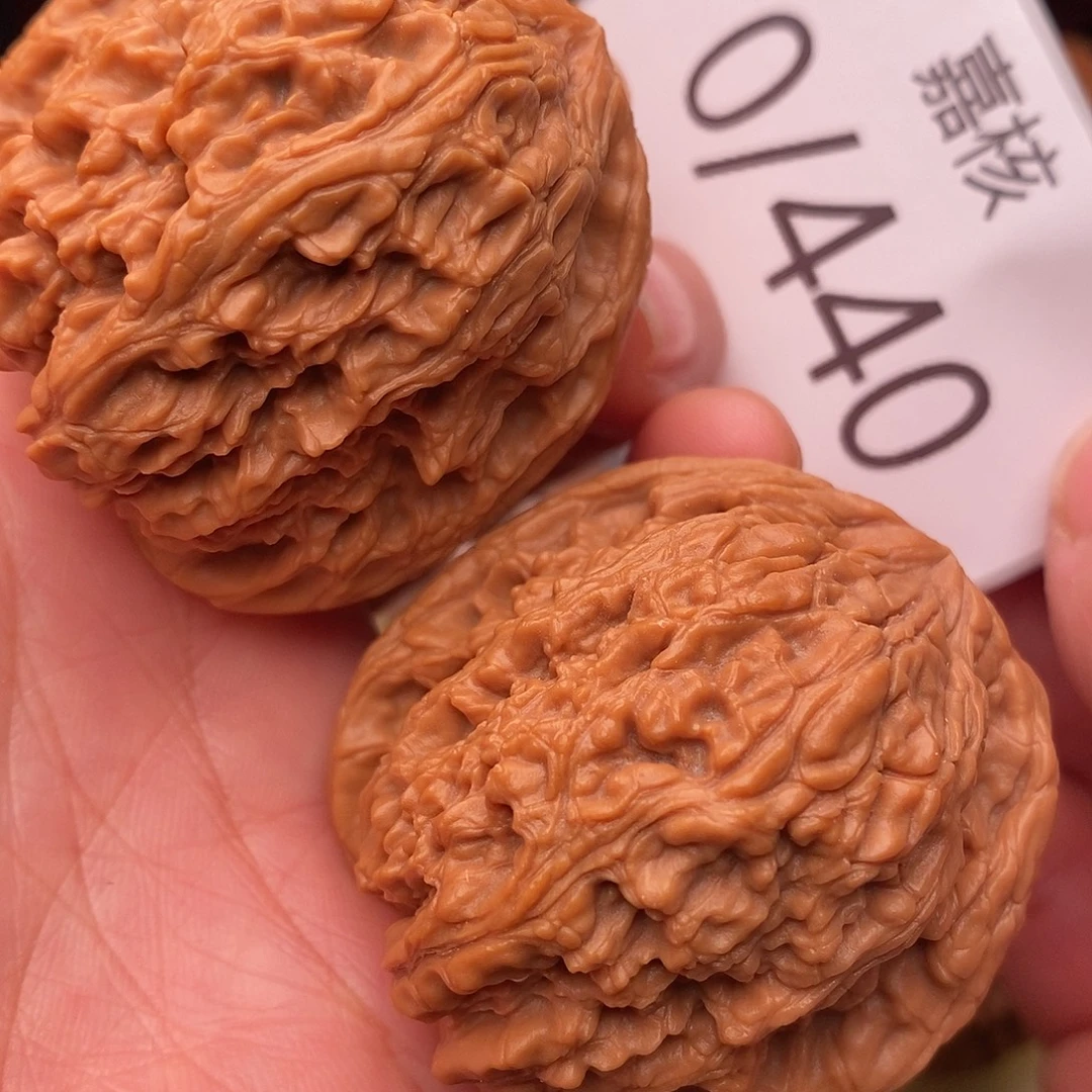 文玩核桃把件43全家福南疆石