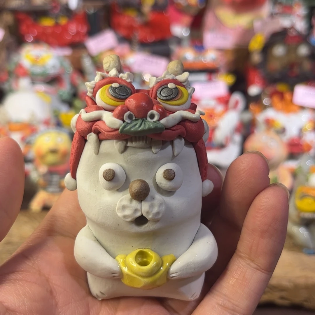 泥塑纯手工茶宠摆件