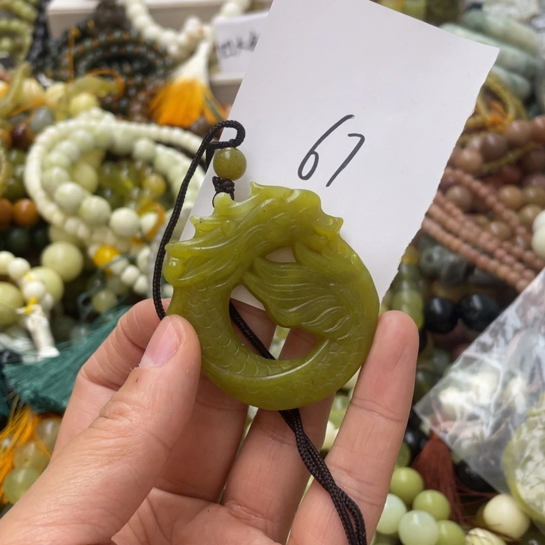 蛇纹石玉手链未镶嵌