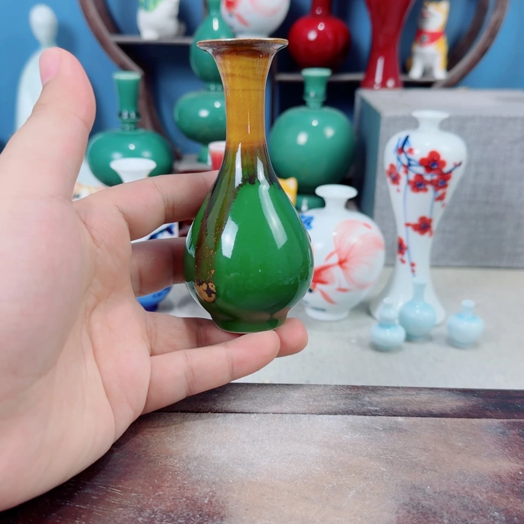 陶瓷手工小花器摆件
