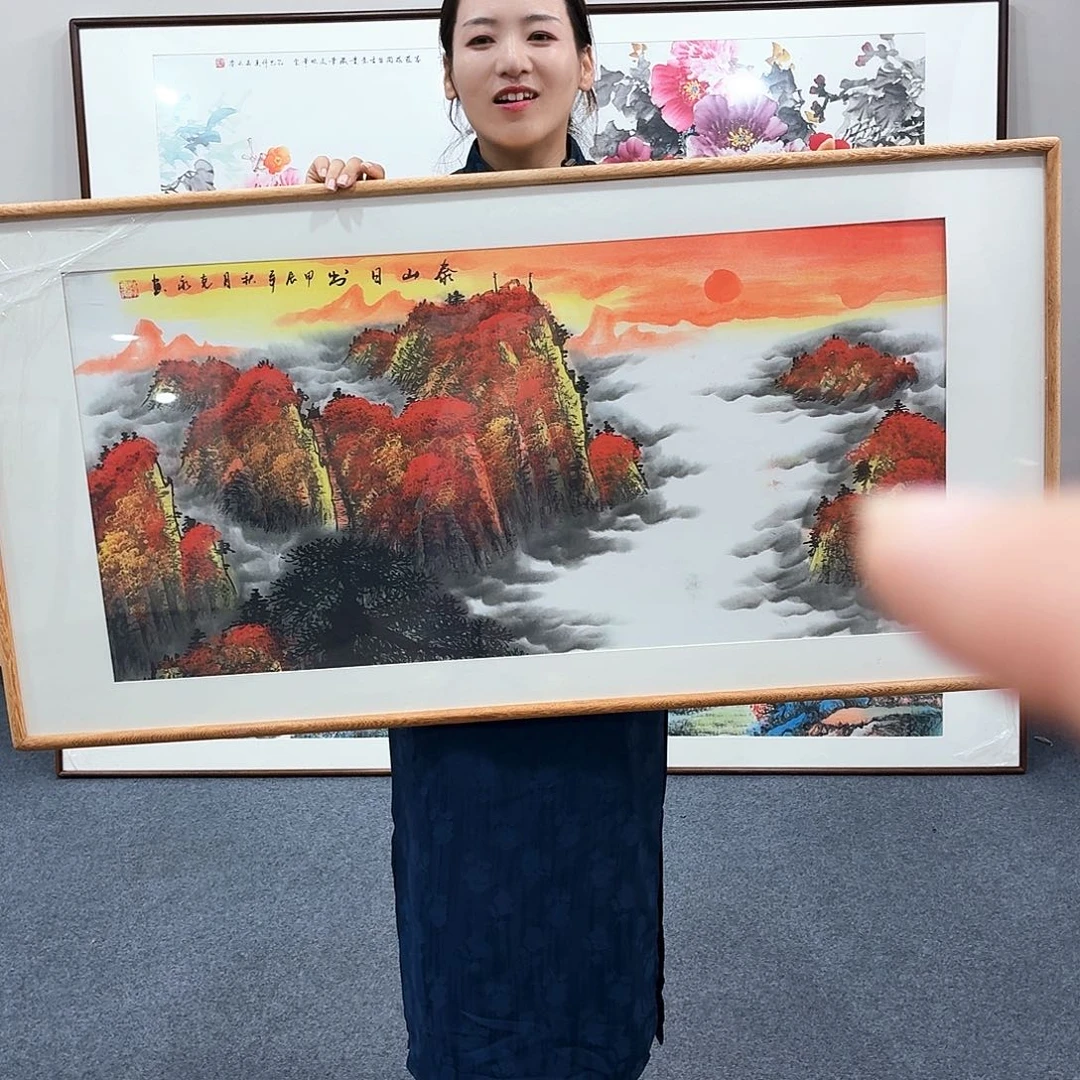 国画手绘作品120.60尺寸