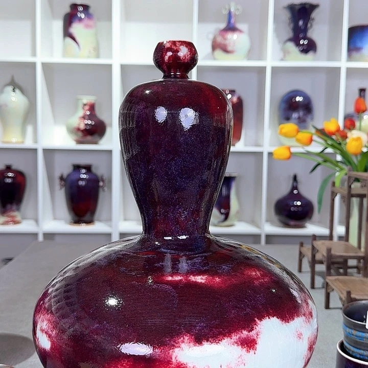 摆件福利钧窑摆件纯手工