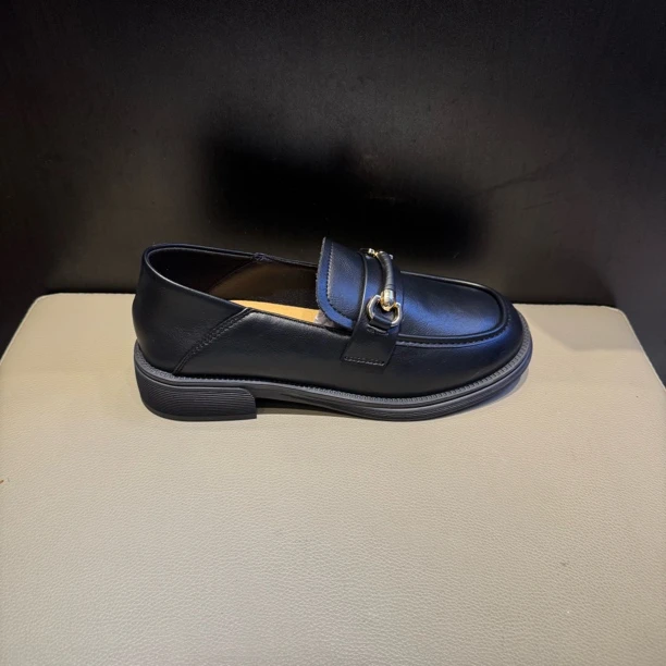 大东正品方头粗跟1207高跟鞋春季法式绒面浅口气质通勤单鞋1