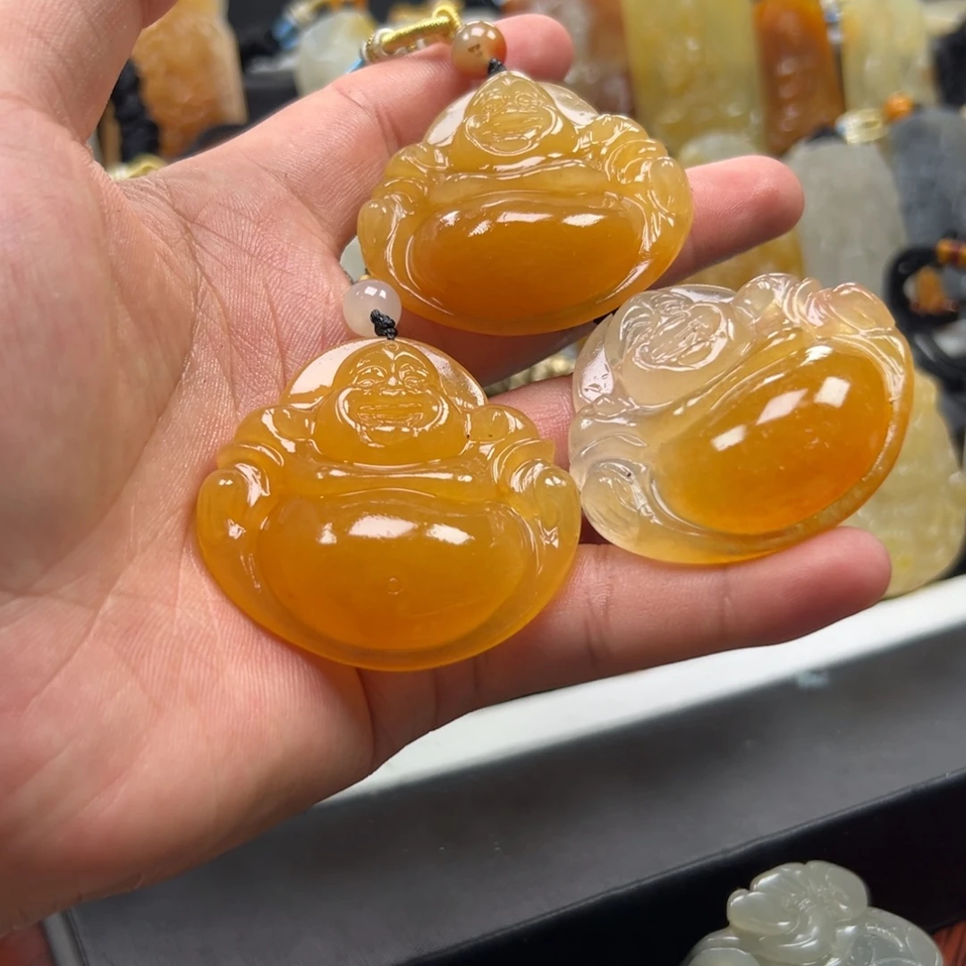 石英质玉（黄龙玉）未镶嵌多样性发货，发其一