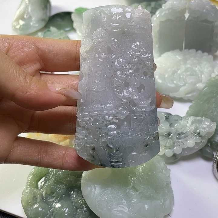 自***乐未镶嵌定制翡翠毛货38