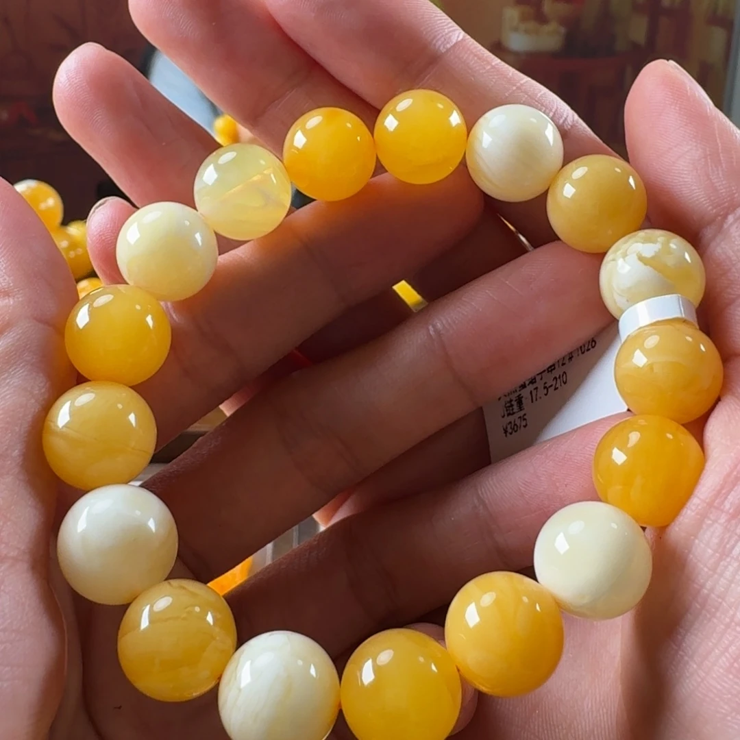 未镶嵌毛衣链蜜蜡