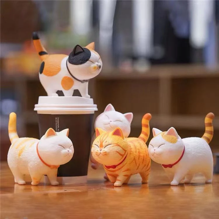 【拍一拆十三】mini猫摆件元气猫咪盲袋桌面摆件diy饰品