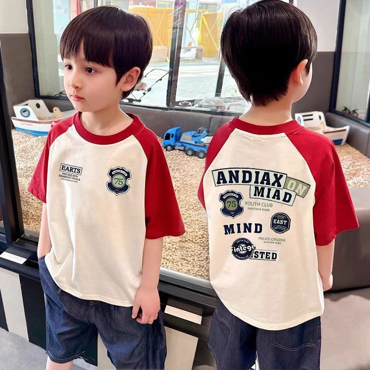 男女童卡通短袖t恤夏季薄款宝宝新款儿童半袖上衣纯棉半袖体恤潮