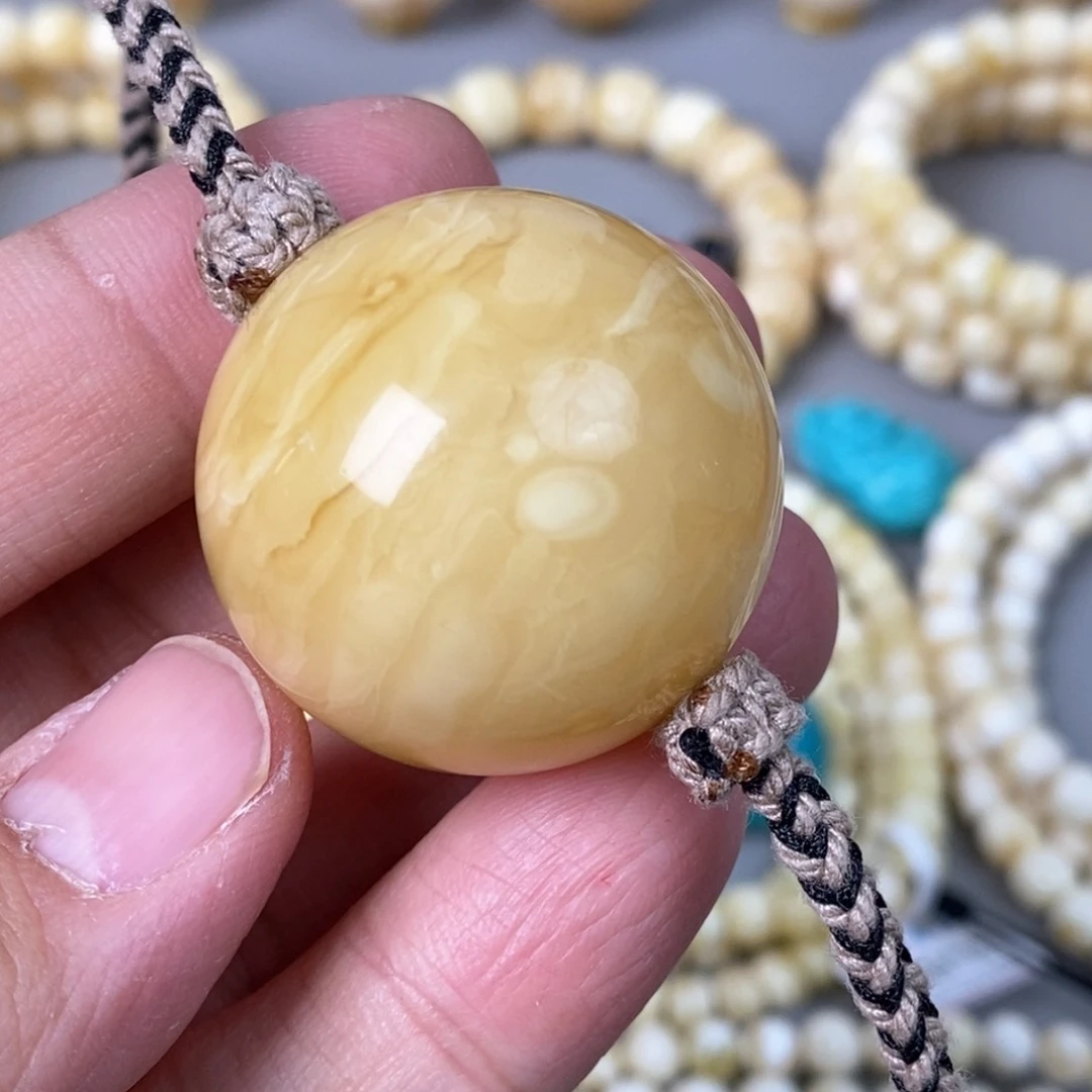 蜜蜡珠宝奇石未镶嵌33.7mm