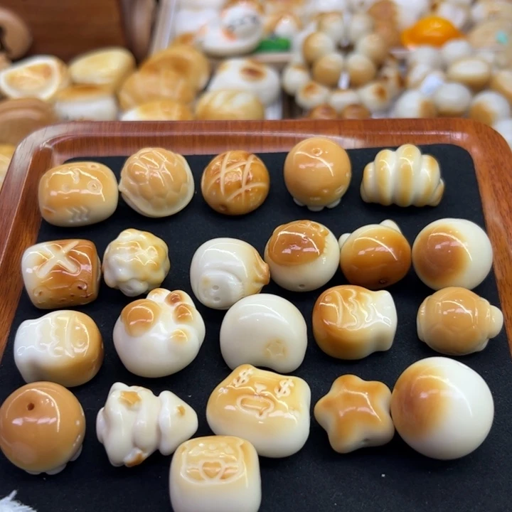 怪***利菩提根/象牙果把件20 象牙果小雕刻22颗微瑕