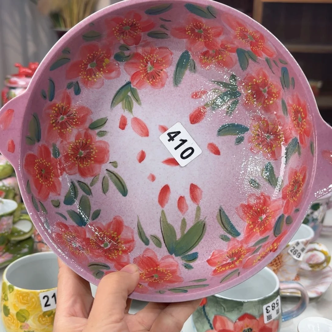 景德镇手绘高温釉下彩陶瓷茶具