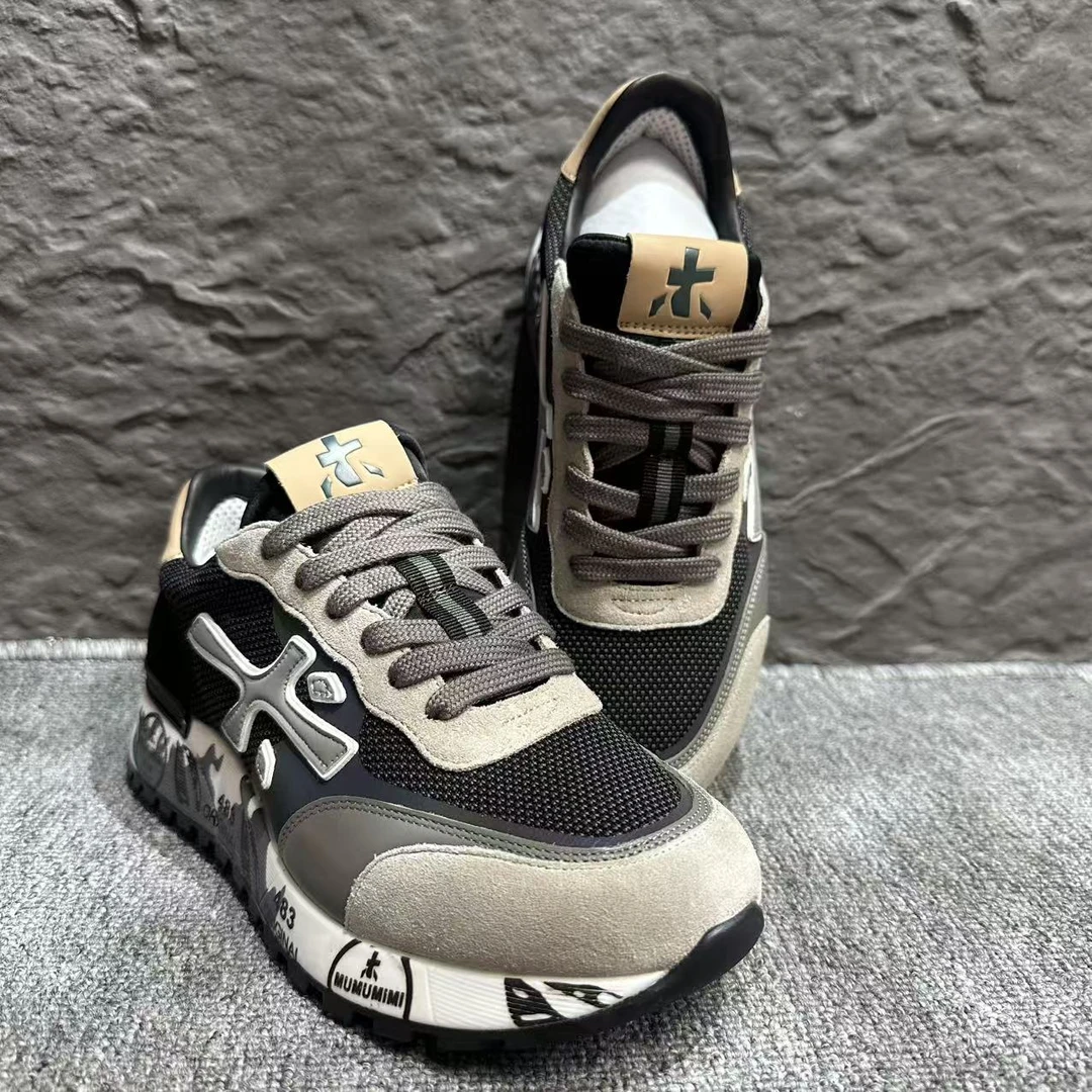 25年新款木木米米四季可穿全新设计渐变色轻奢发泡大底休闲木字鞋