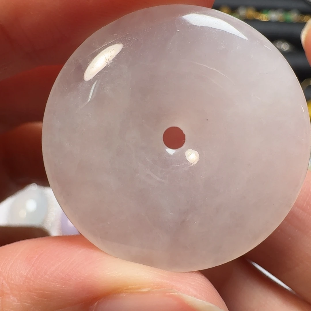 翡翠未镶嵌戒指冰种平安扣