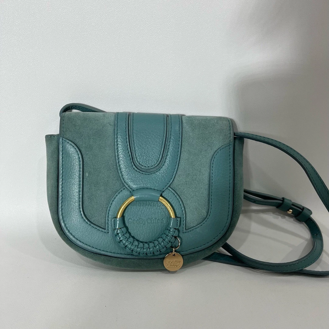95新 Chloe/蔻依 捐金沉珠/马鞍包