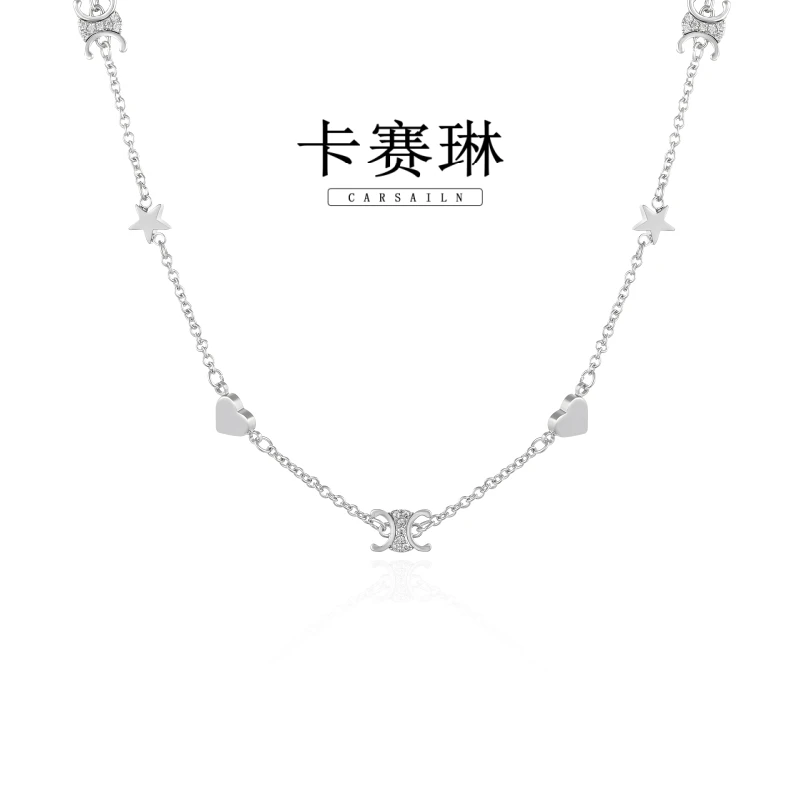 卡赛琳carsailn/ 镀K金 字母轻奢高定项链 0802