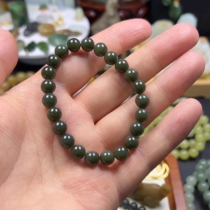 和田玉未镶嵌手链