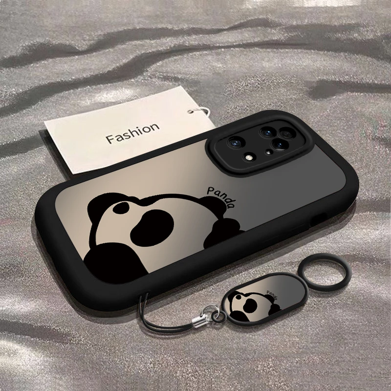 趴睡熊猫适用于华为P50手机壳p50pro可爱女款网红P50pro高颜值全