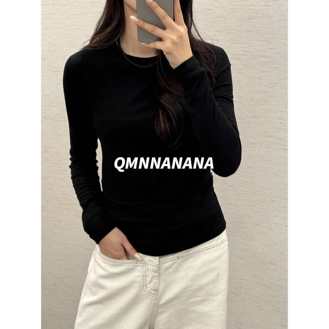QMNNANANA S25‘四色’微透感舒适圆领修身打底T恤TX01582