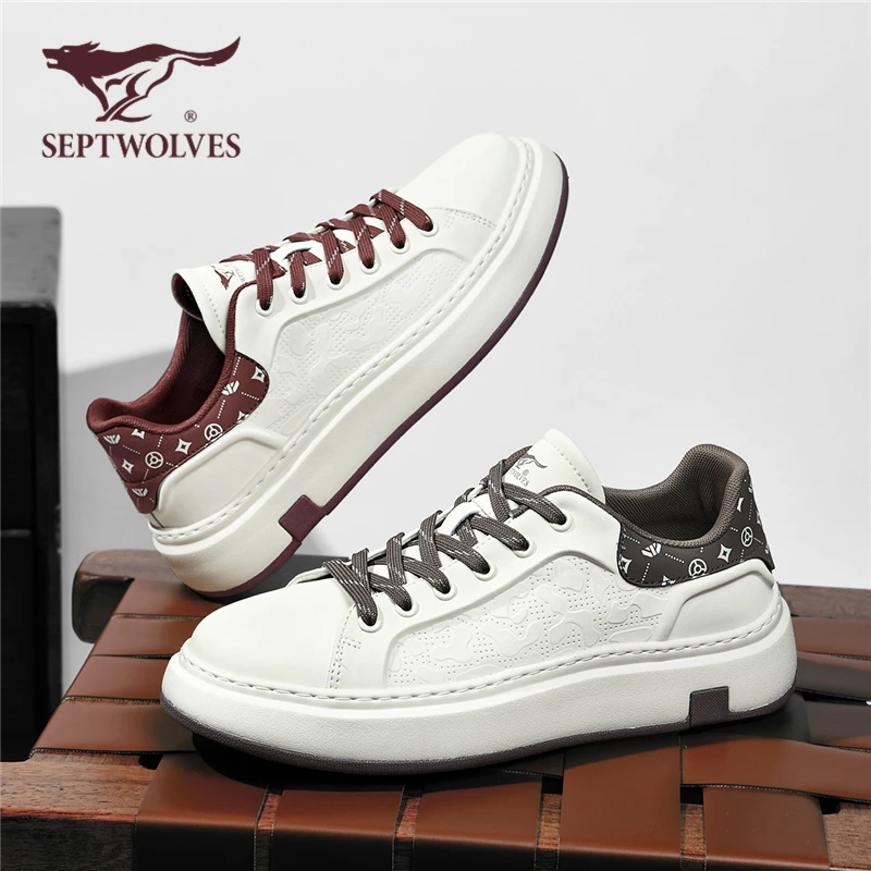 七匹狼官方正品男鞋2025新款痞帅休闲板鞋男款高级感干净运动潮鞋