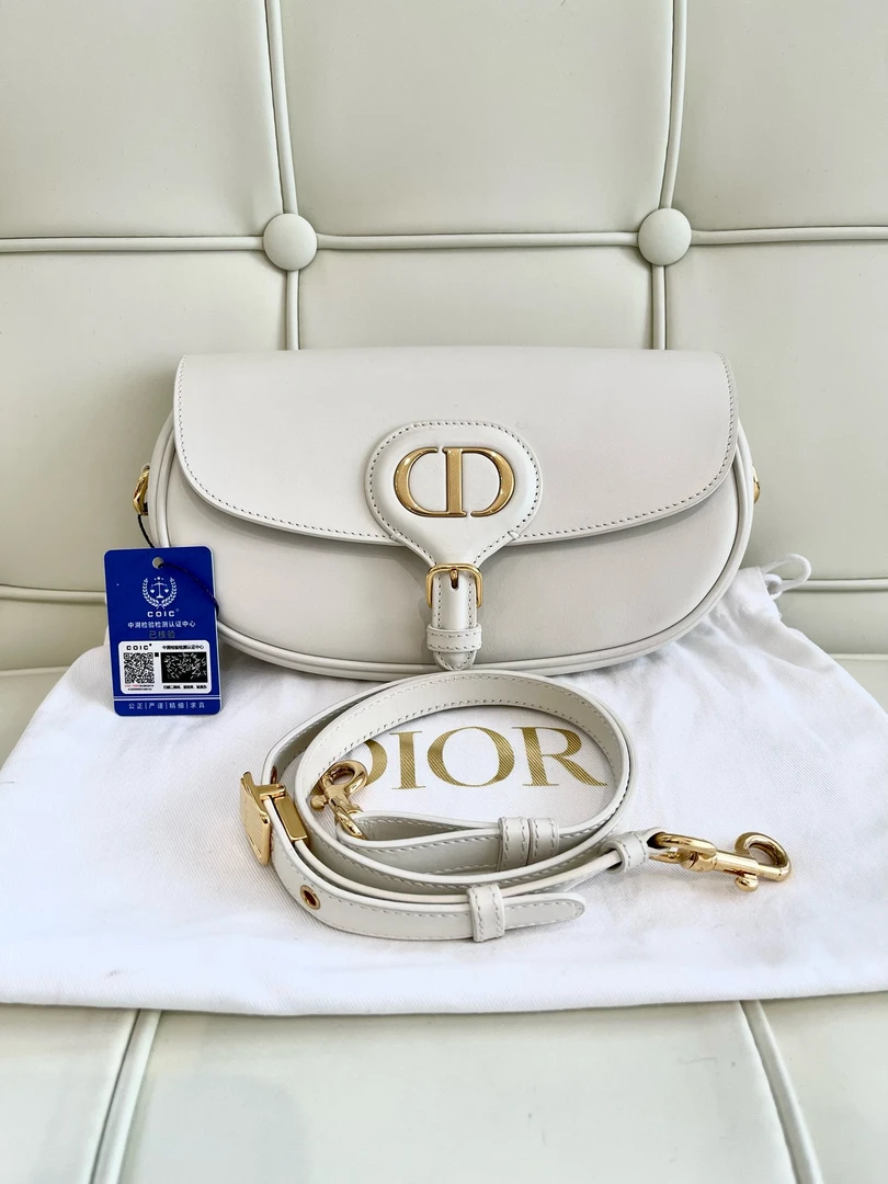 99新 DIOR/迪奥 117771 迪奥白色新月bobby腋下包