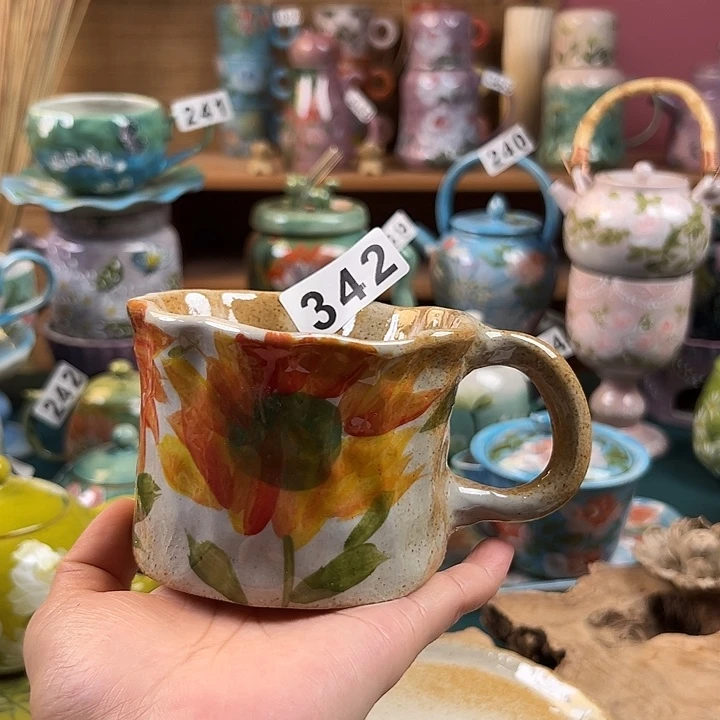 杯景德镇陶瓷手绘作品342