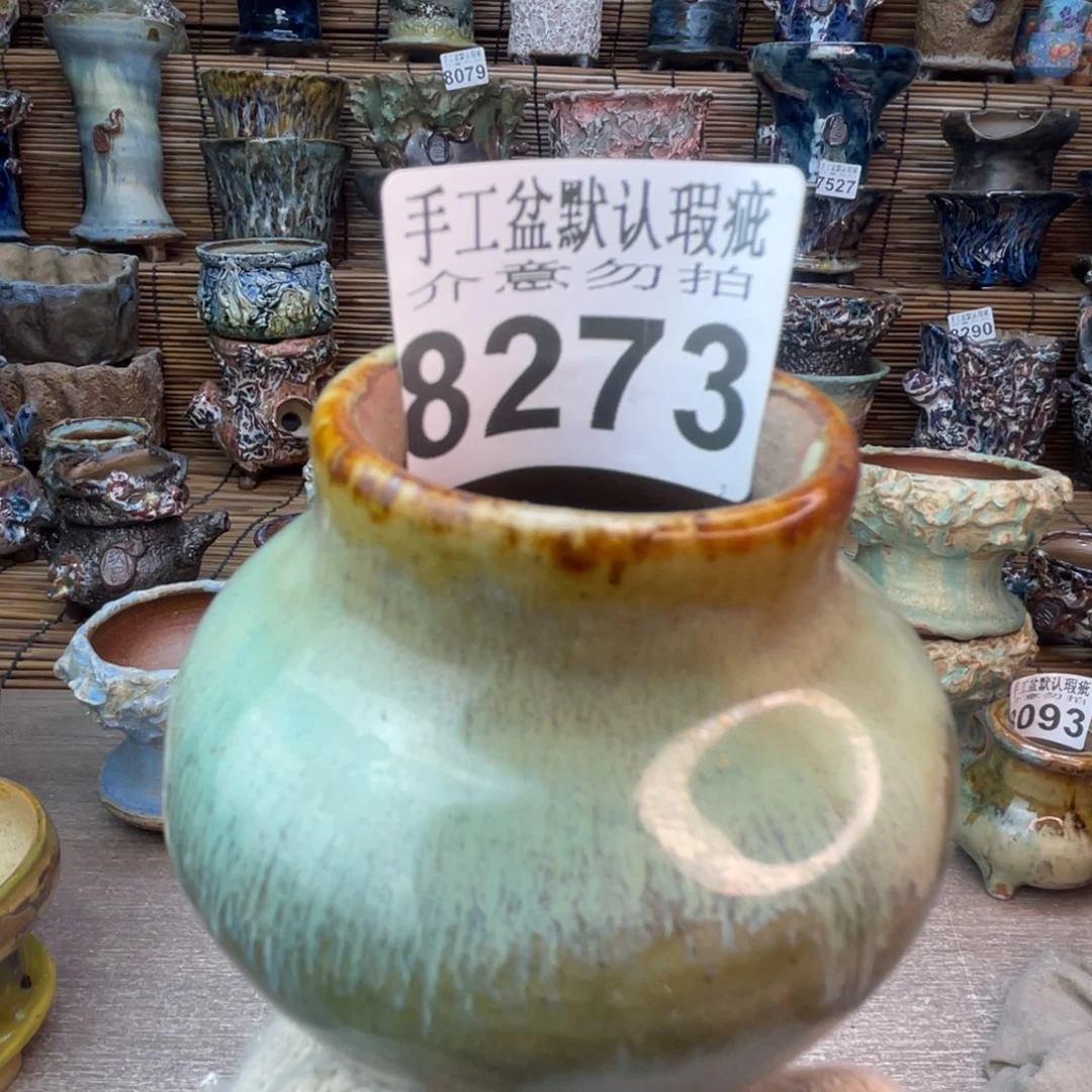 手工花盆默认瑕疵完美者勿拍