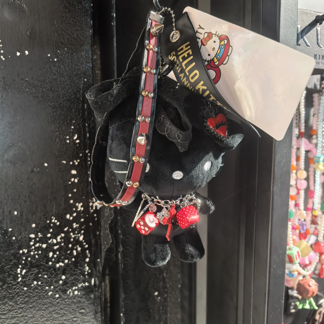 C626黑色大头KT猫咪包挂件