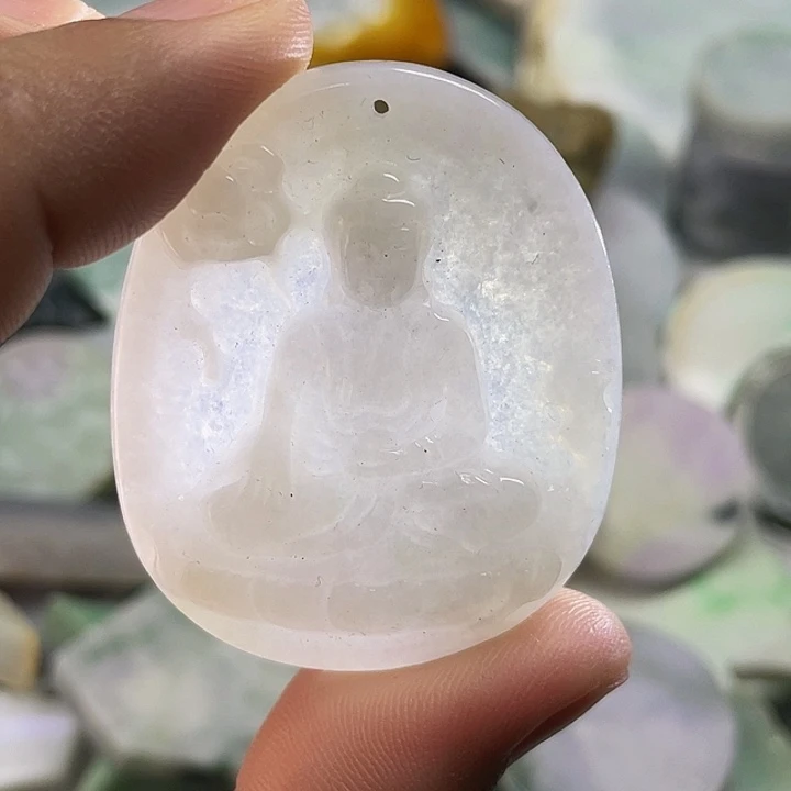颈饰未镶嵌翡翠天然翡翠
