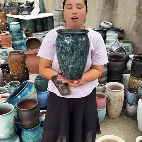 口20高31瑕疵一个盆子。