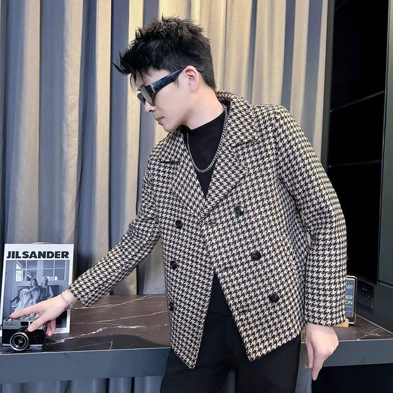 男士妮子夹克秋冬季潮牌毛妮衣服痞帅男装上衣冬装潮流新款男外套