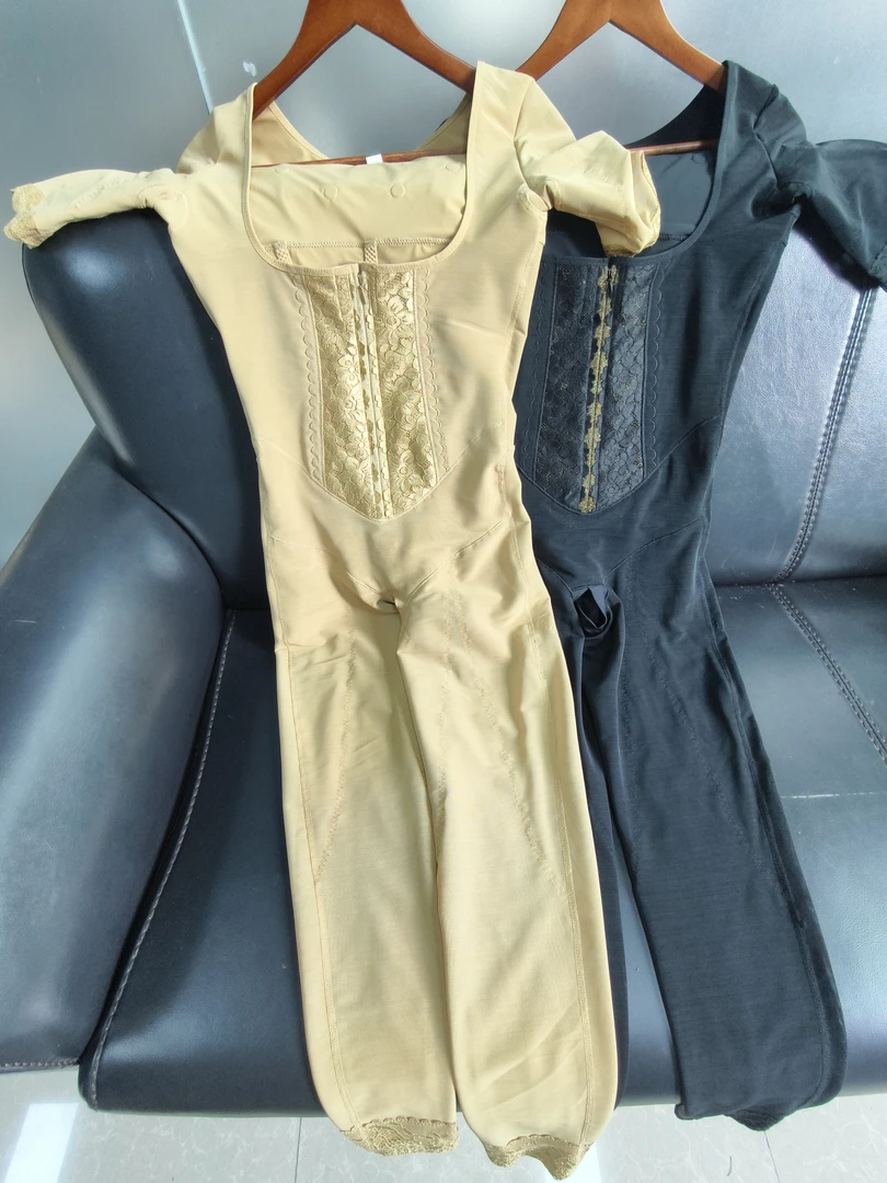 美容院模具银纤维香薰正脊拉链款中袖长裤提臀收腰塑型体雕衣436