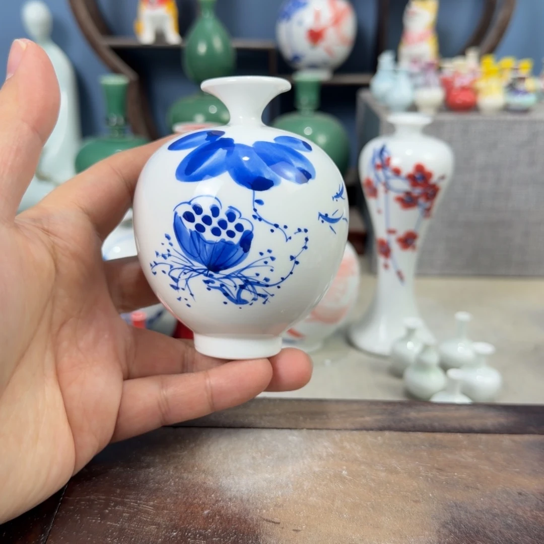 陶瓷手工小花器摆件