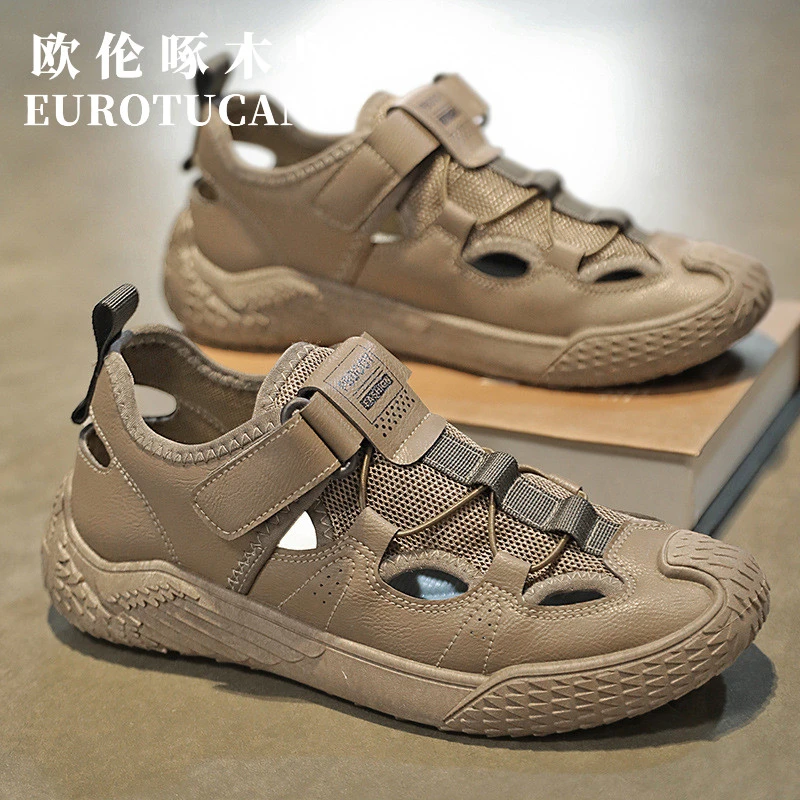 欧伦啄木鸟男鞋夏季夏天男士凉鞋沙滩洞洞鞋轻便运动鞋鞋子男款