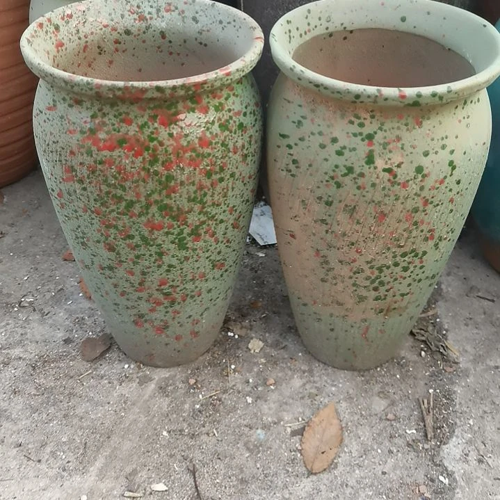 红陶口14高25瑕疵两个