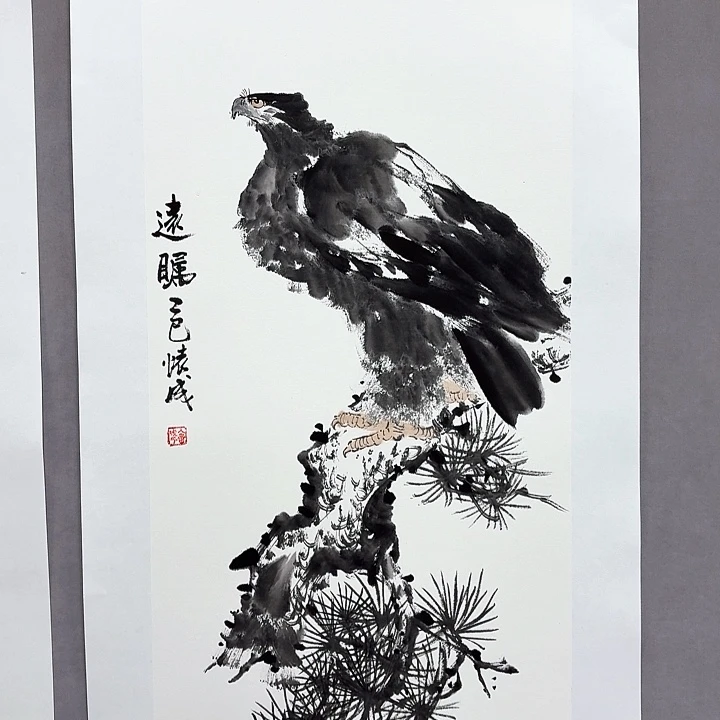 国画亲笔手绘放心去藏