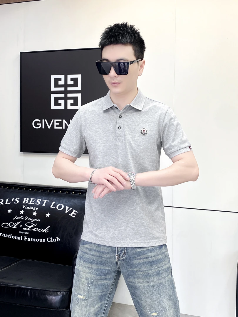 【SITEWEIE】高档2025夏季双丝光中珠地男士Polo衫轻奢翻领6720款