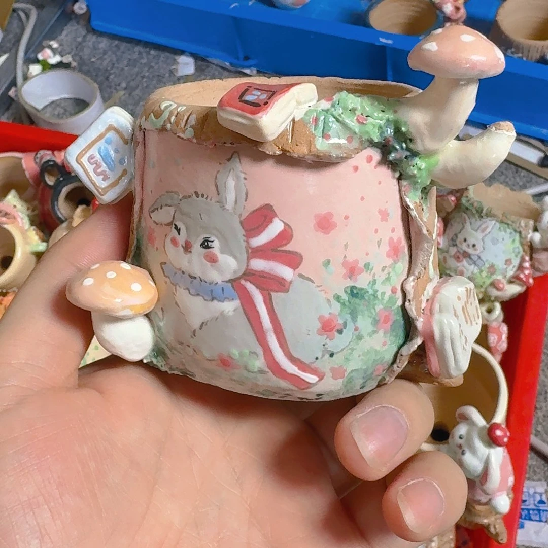 老梧家的手工陶瓷多肉花盆