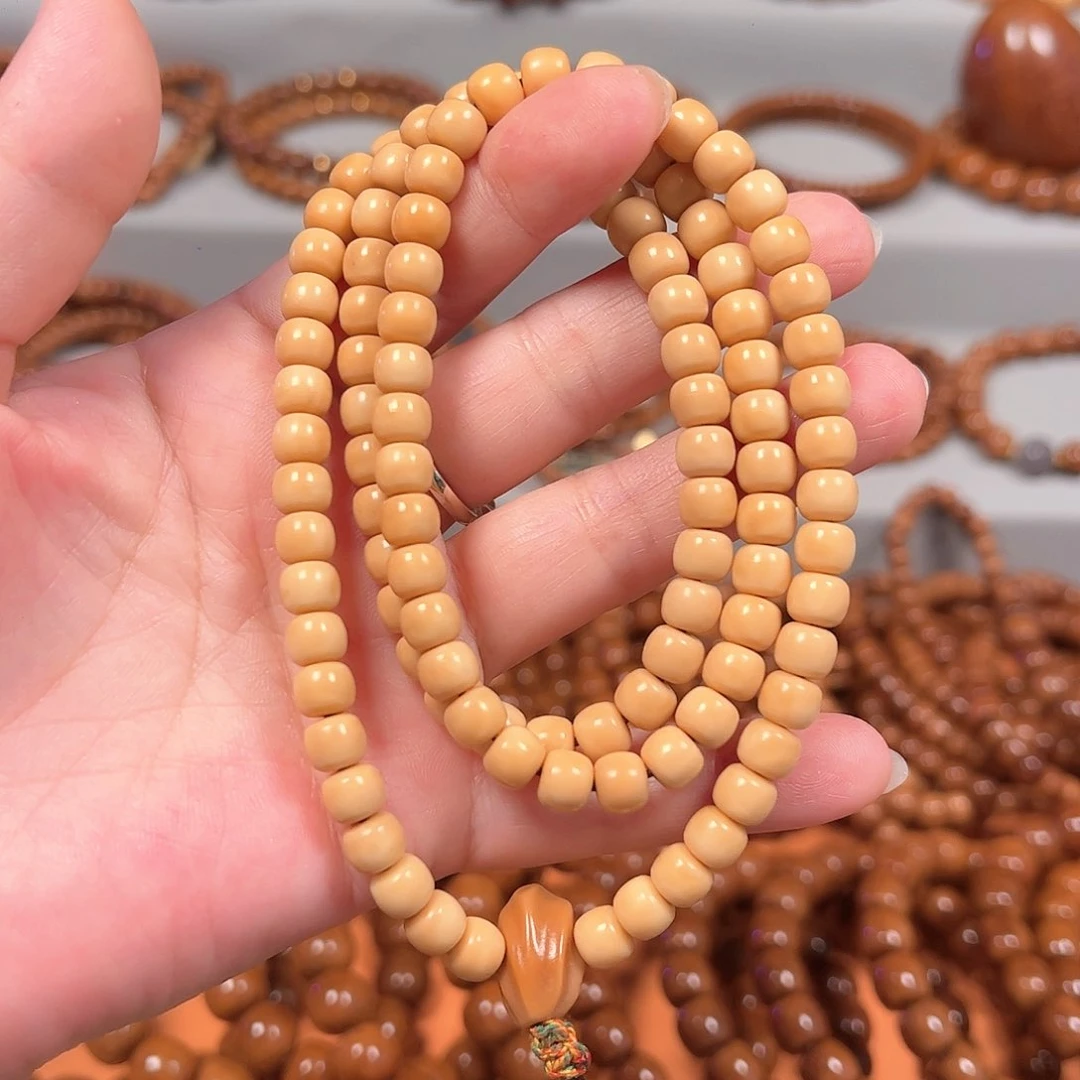 桃核手串龙脊6x7老型长串