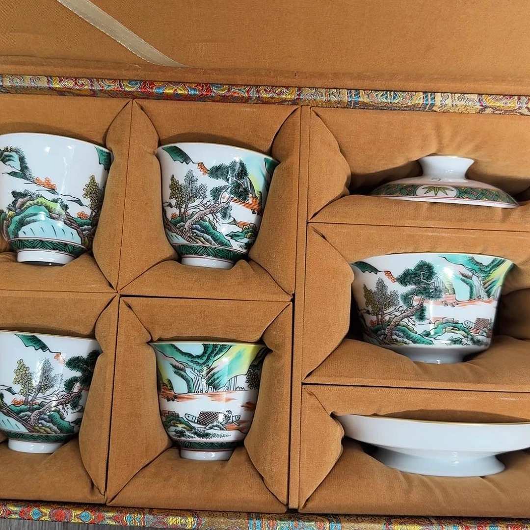 雪***a陶现代景德镇全手工全手绘陶瓷